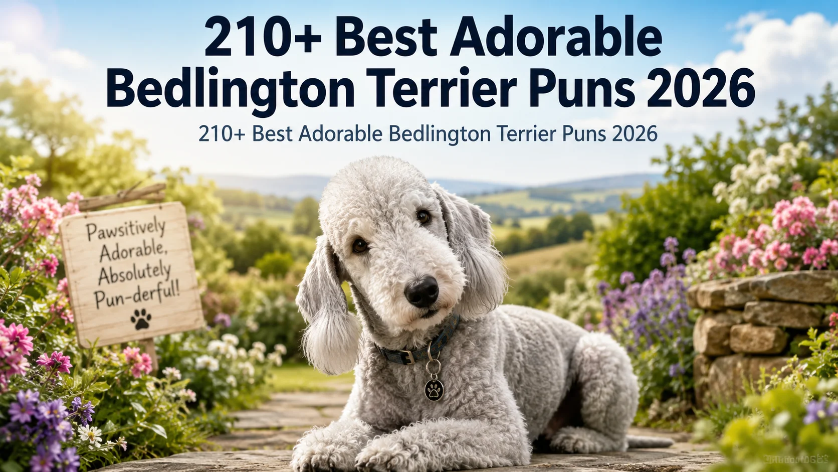 Best Adorable Bedlington Terrier Puns