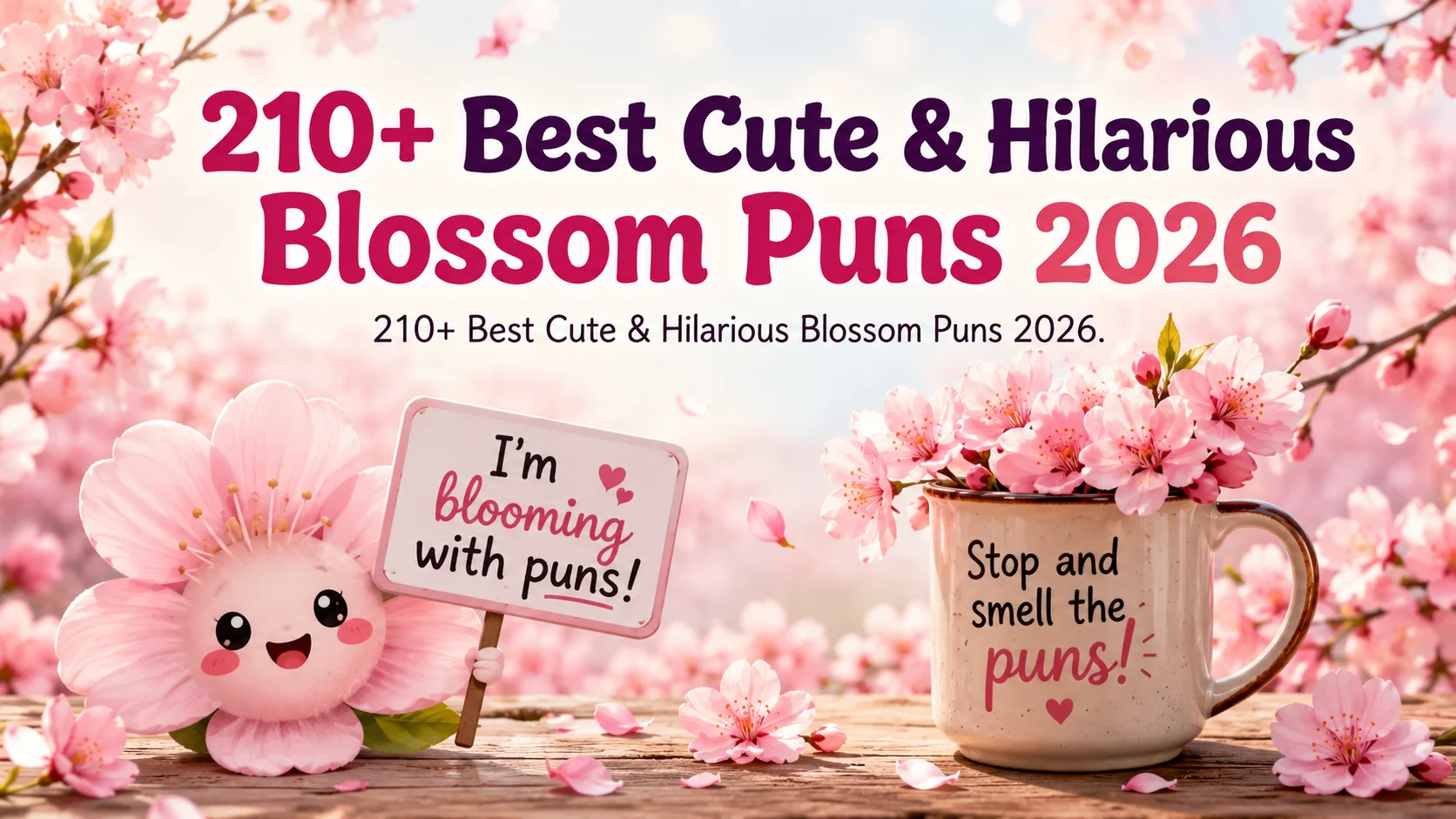 Best Cute & Hilarious Blossom Puns