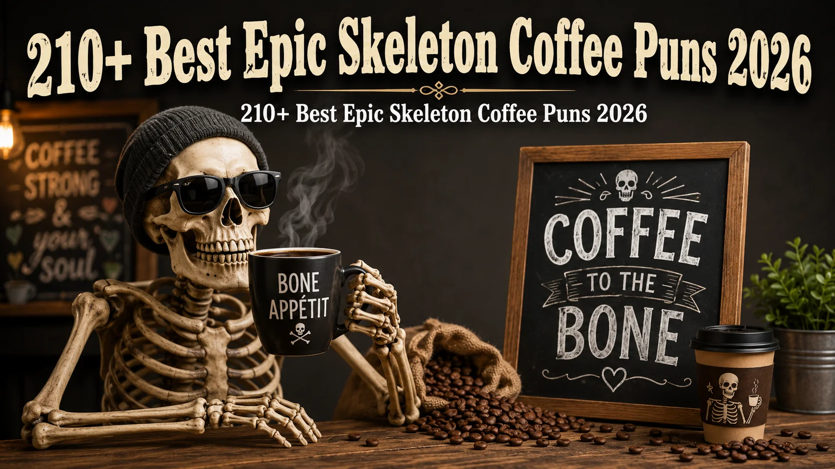 Best Epic Skeleton Coffee Puns