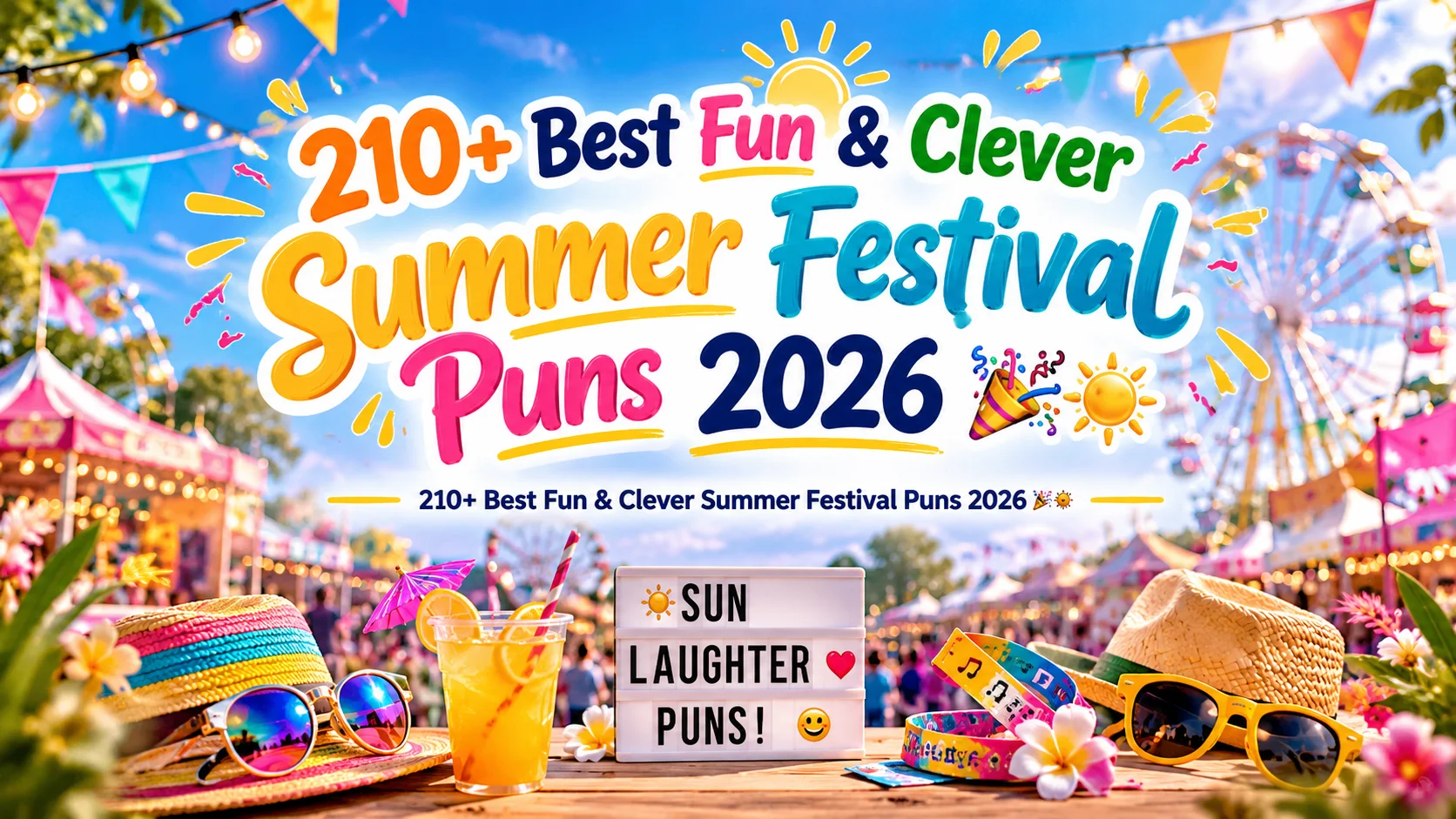 Best Fun & Clever Summer Festival Puns