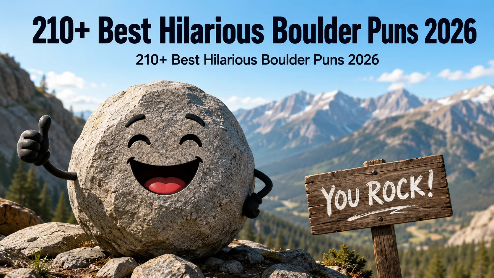 Best Hilarious Boulder Puns