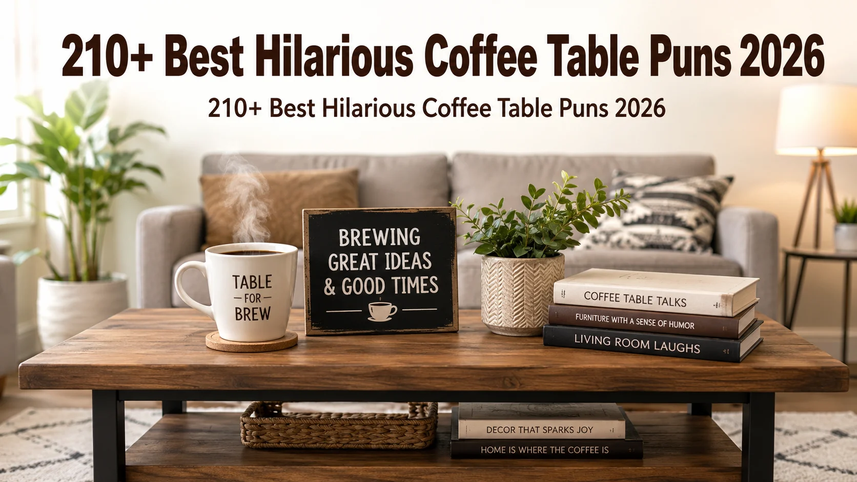 Best Hilarious Coffee Table Puns