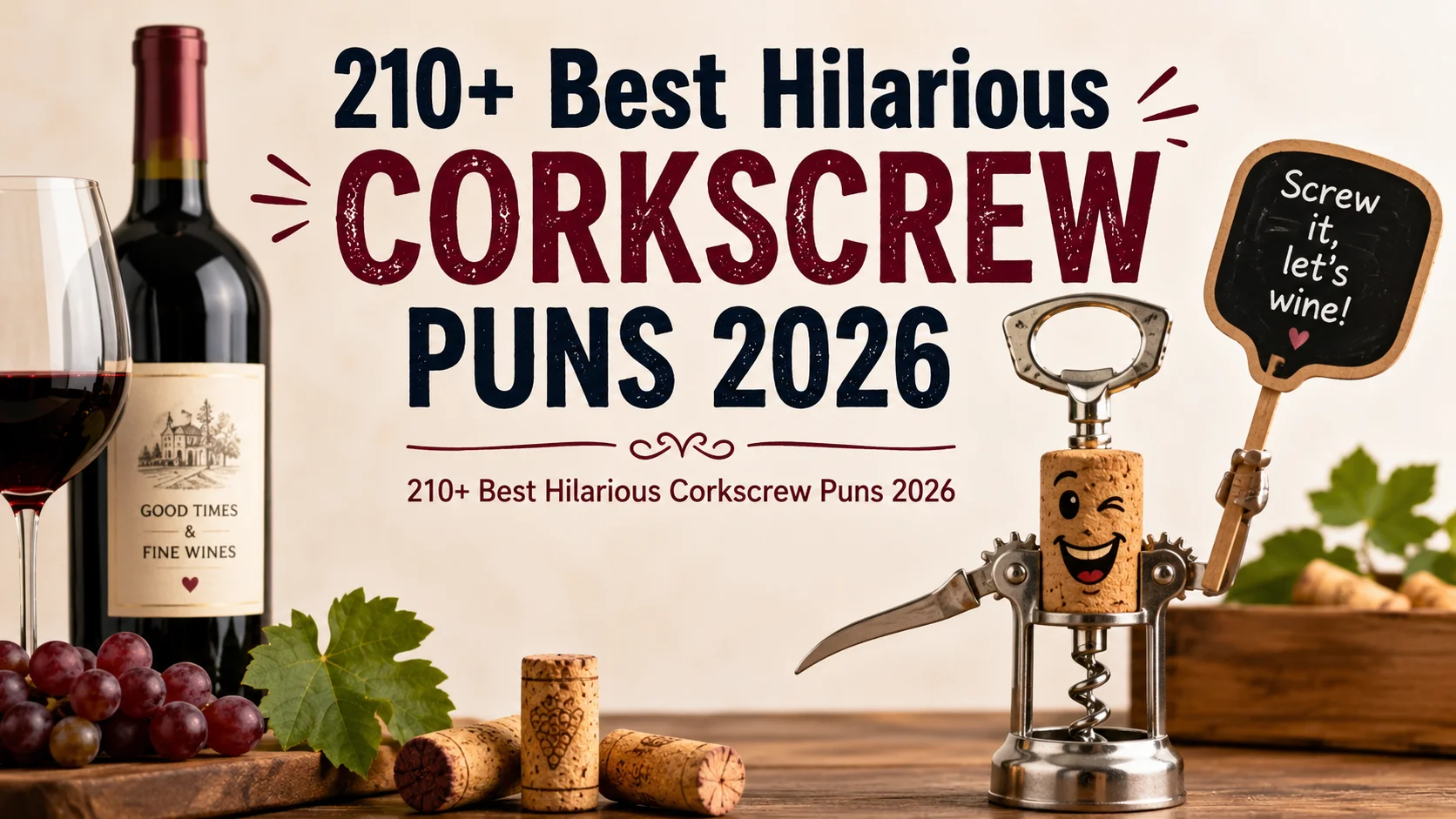 Best Hilarious Corkscrew Puns