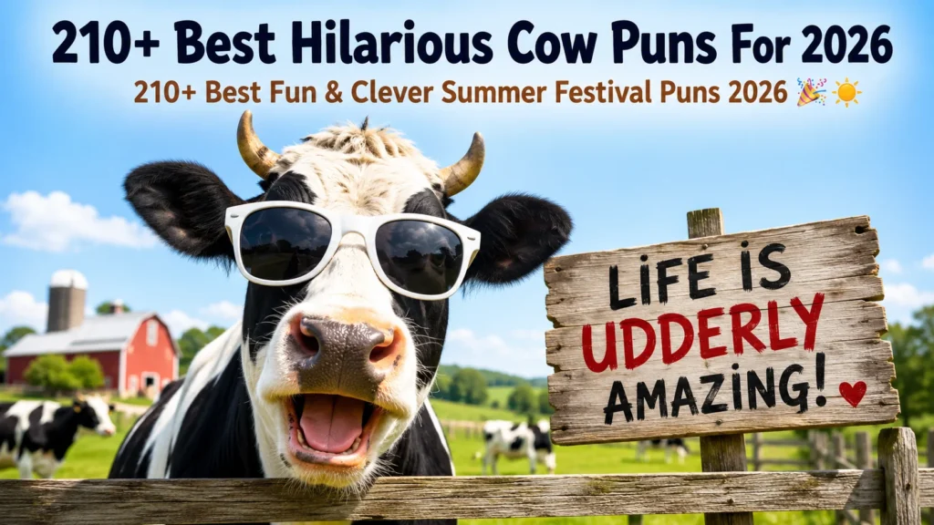 Best Hilarious Cow Puns