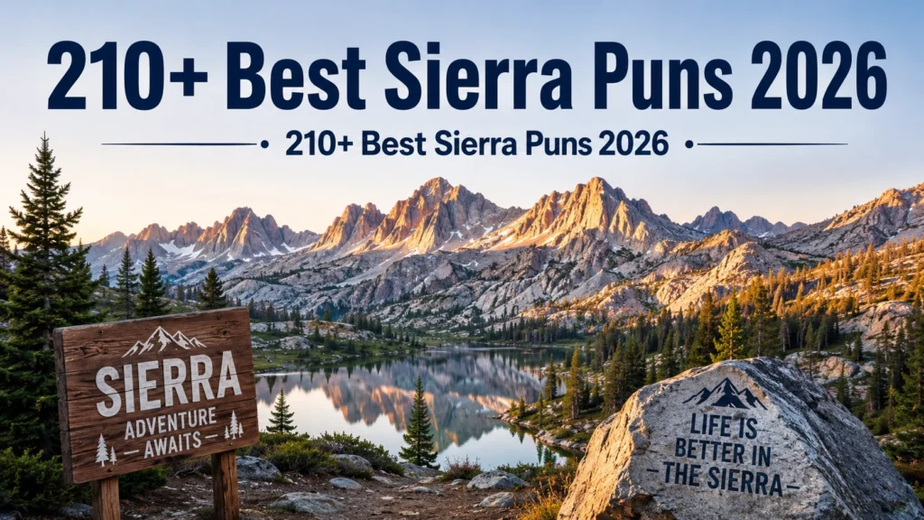Best Sierra Puns