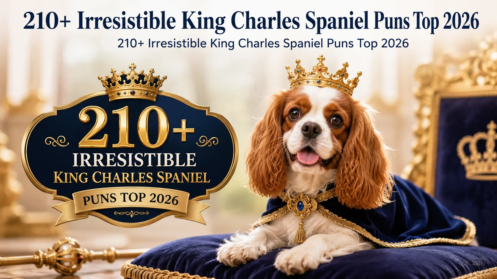 Irresistible King Charles Spaniel Puns