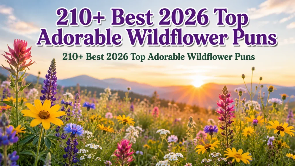 Adorable Wildflower Puns