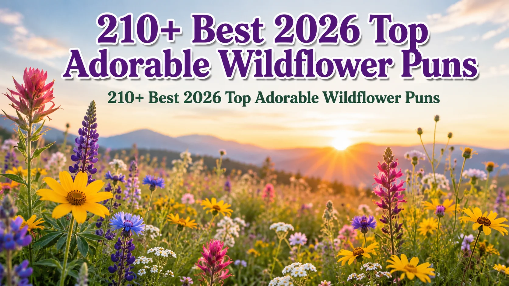 Adorable Wildflower Puns