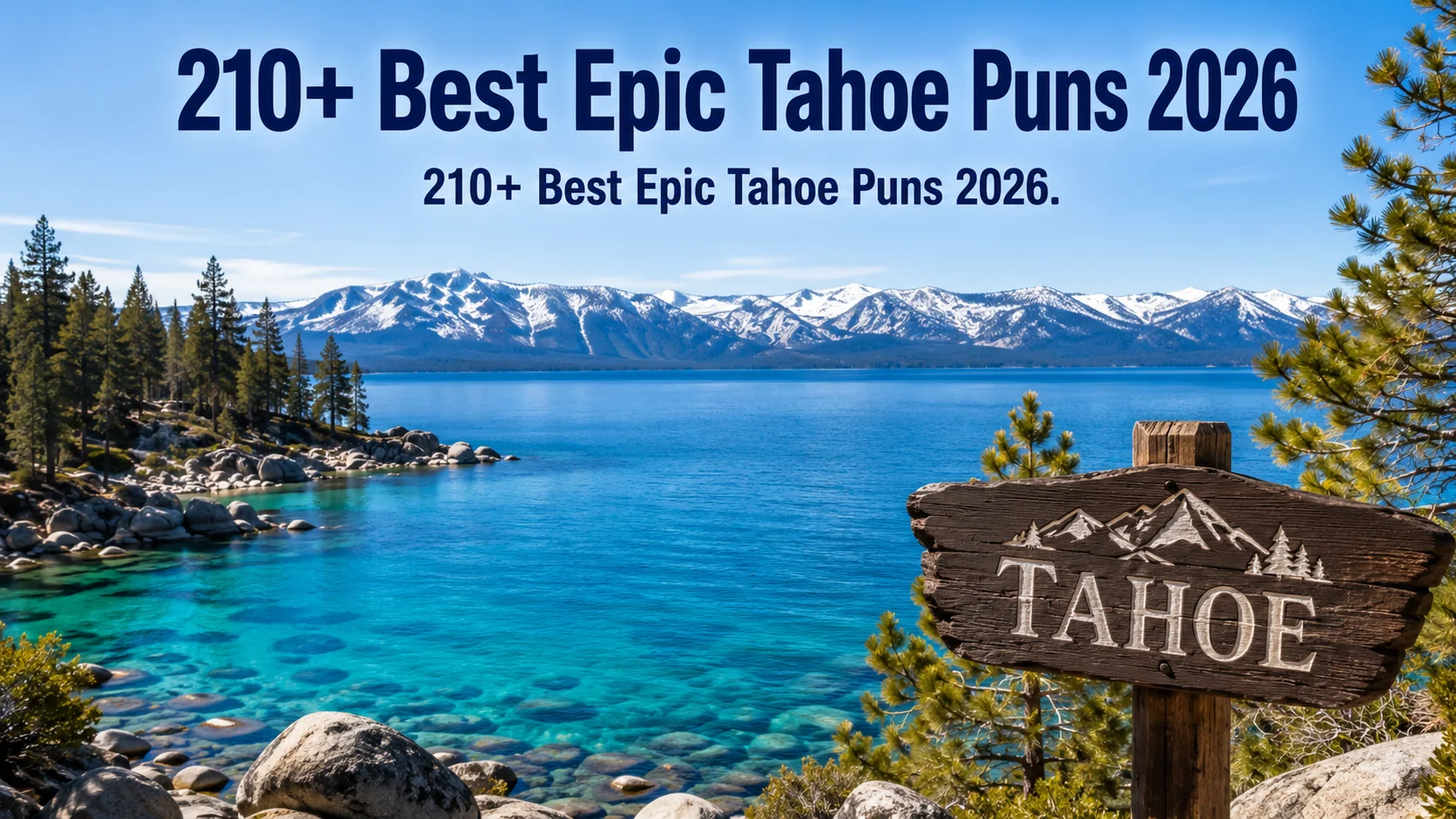 Best Epic Tahoe Puns