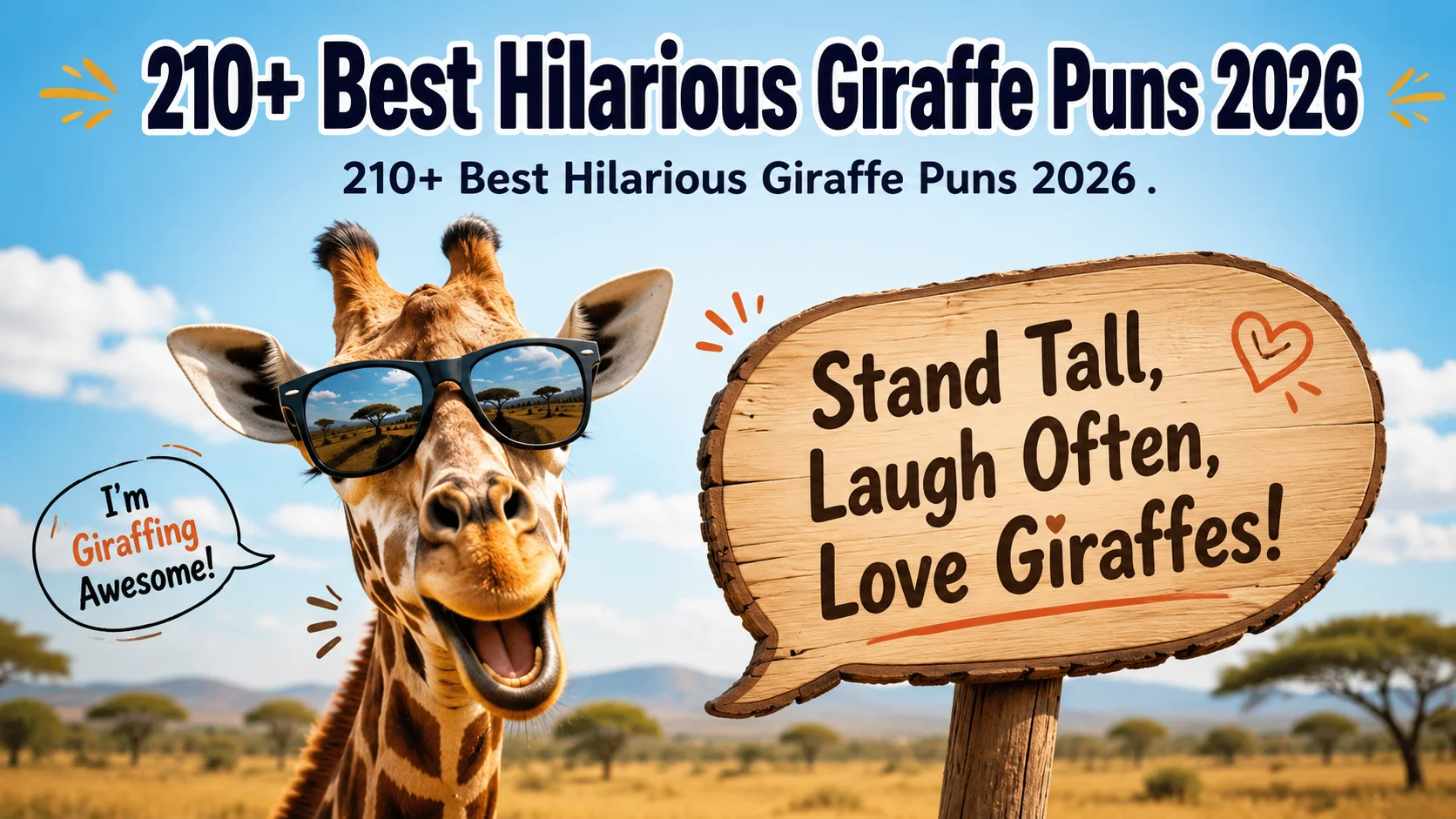 Best Hilarious Giraffe Puns