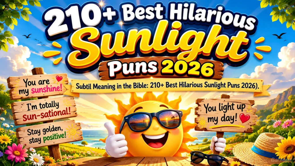 Best Hilarious Sunlight Puns