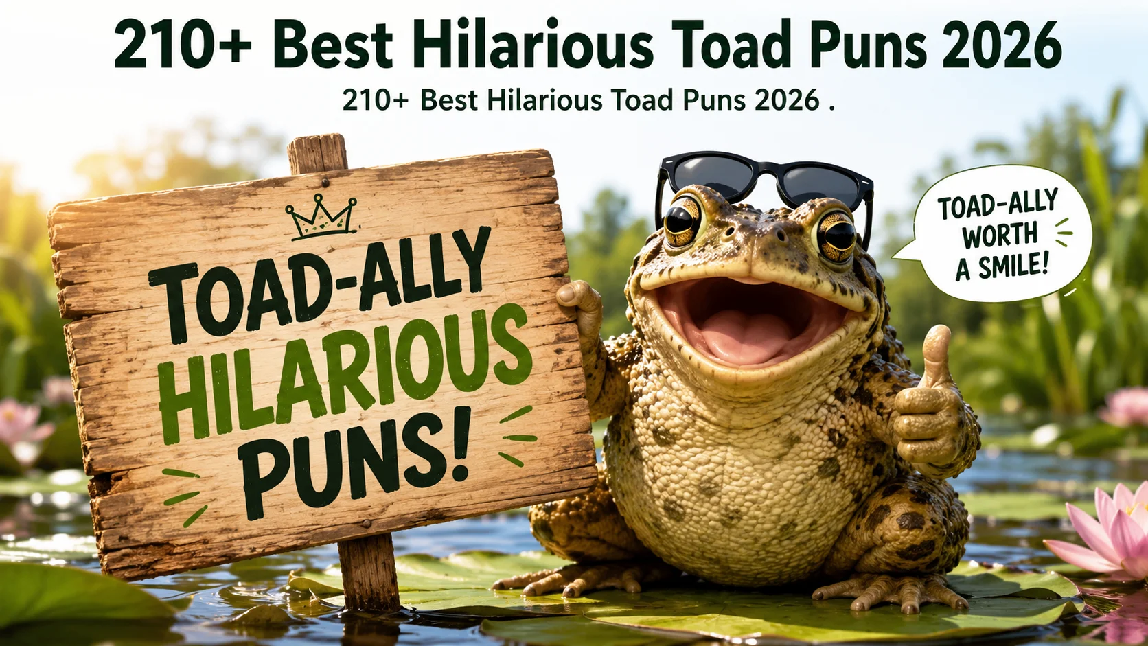 Best Hilarious Toad Puns