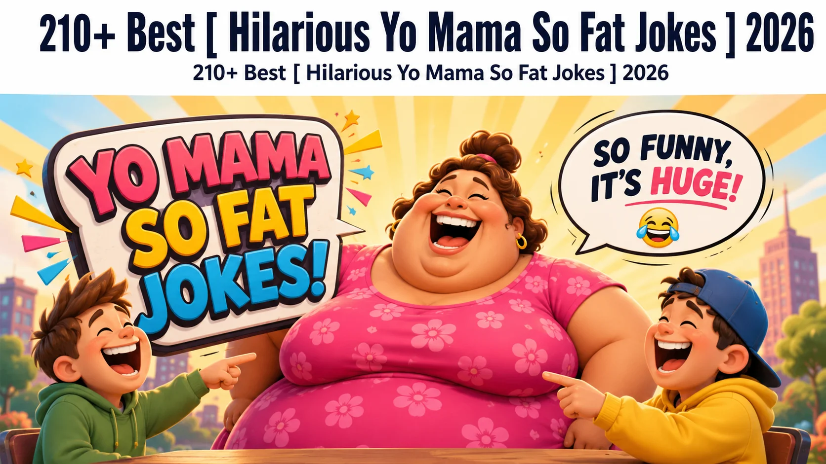 Best Hilarious Yo Mama So Fat Jokes