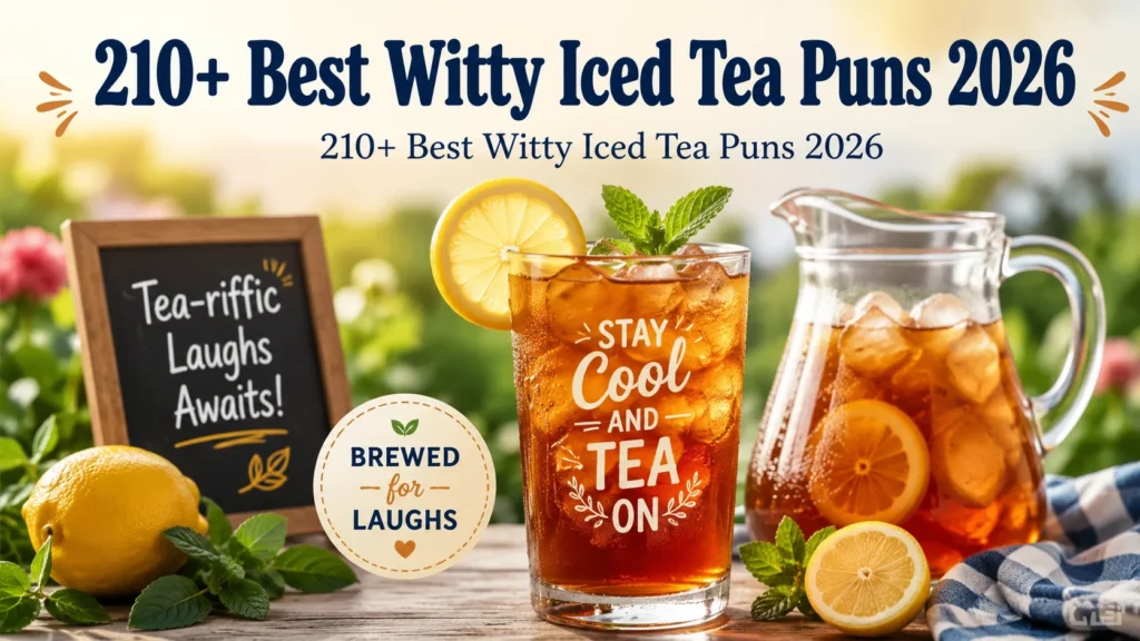 Best Witty Iced Tea Puns