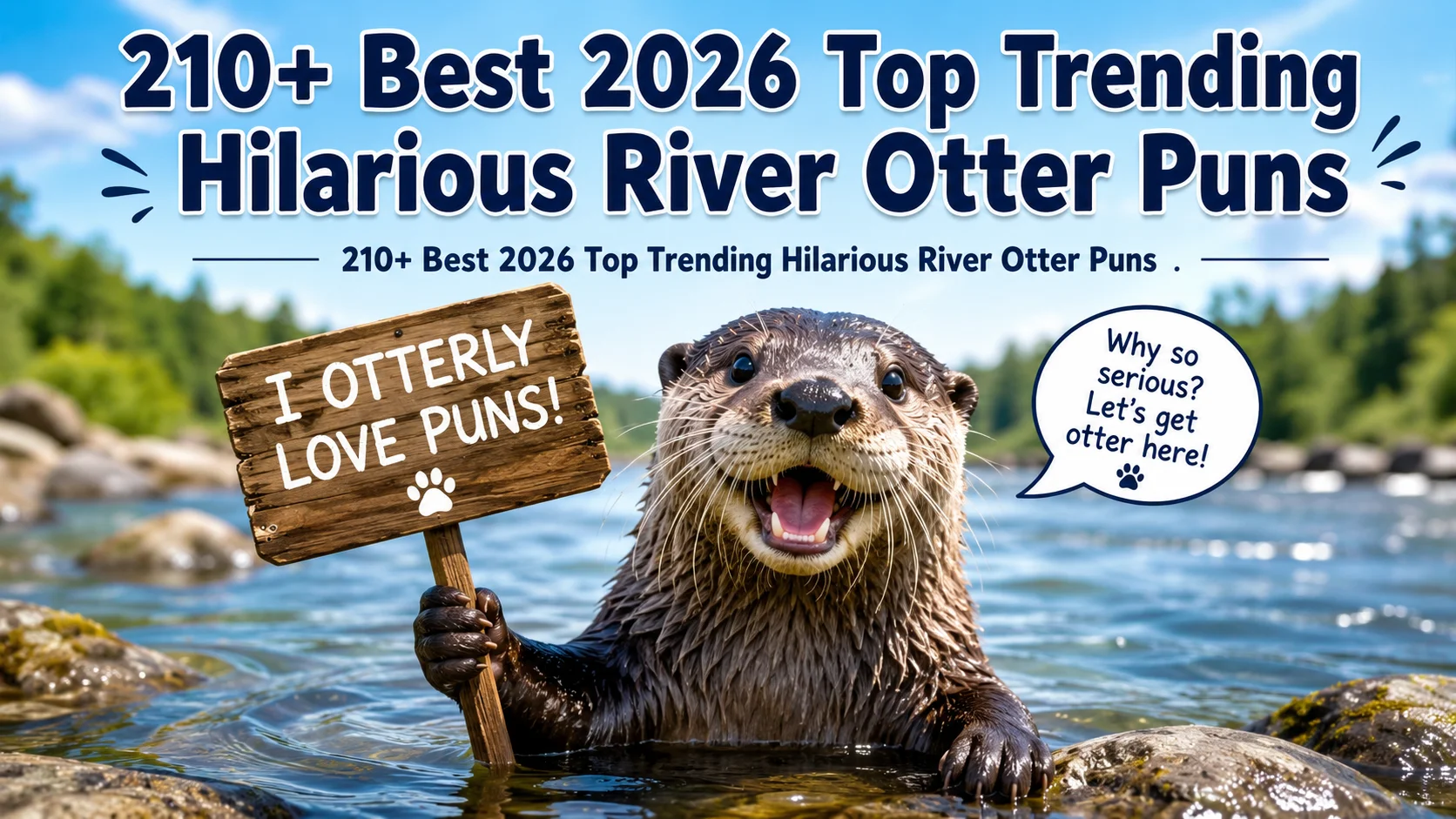 Trending Hilarious River Otter Puns