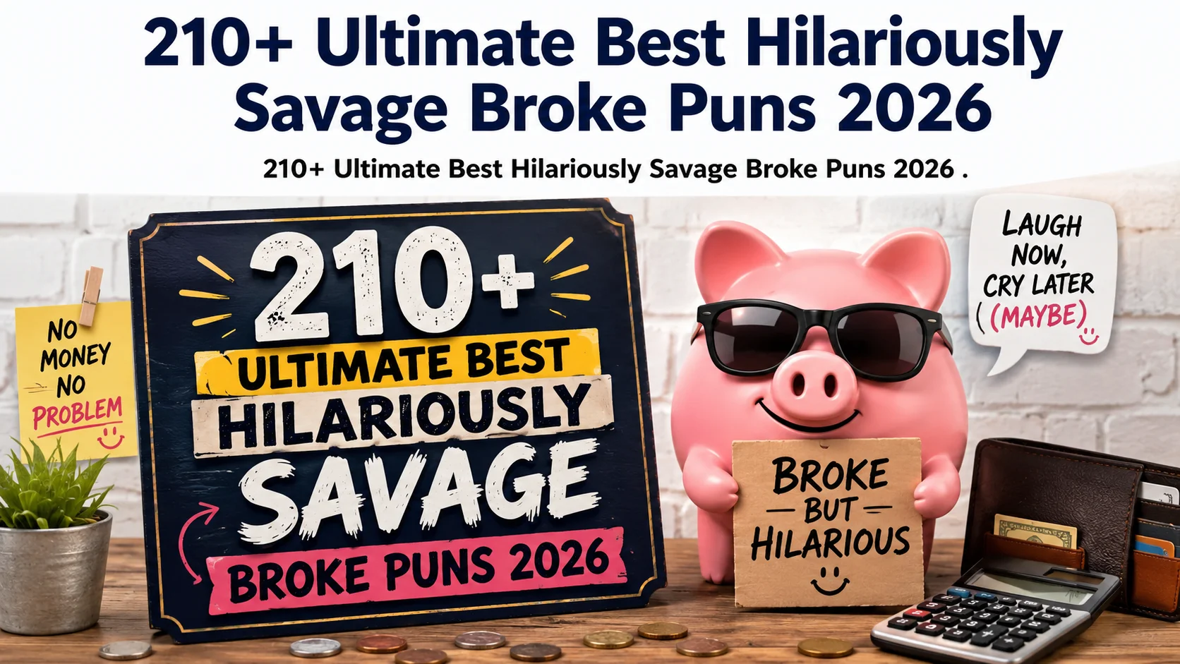 Ultimate Best Hilariously Savage Broke Puns